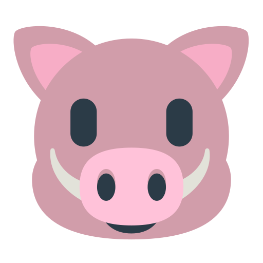 Boar as drawn by Mozilla in Firefox OS 2.5