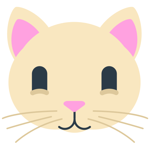 Cat Face as drawn by Mozilla in Firefox OS 2.5