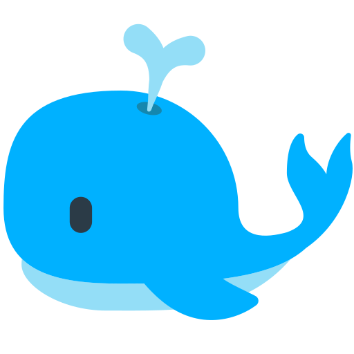 Spouting Whale as drawn by Mozilla in Firefox OS 2.5