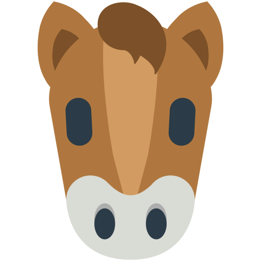 Horse Face as drawn by Mozilla in Firefox OS 2.5