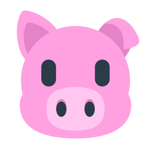 Pig Face as drawn by Mozilla in Firefox OS 2.5