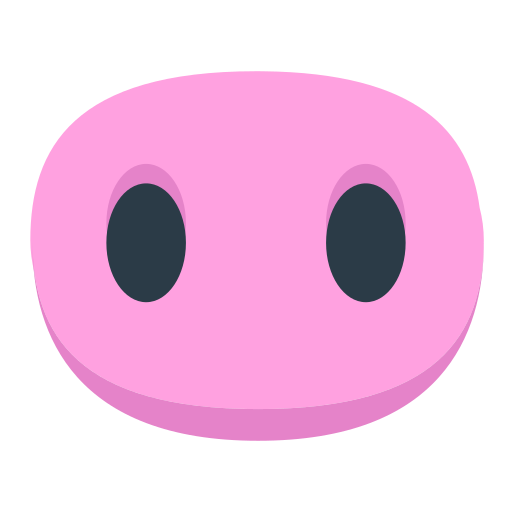 Pig Nose as drawn by Mozilla in Firefox OS 2.5