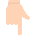 Backhand Index Pointing Down as drawn by Mozilla in Firefox OS 2.5