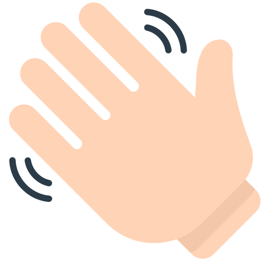Waving Hand as drawn by Mozilla in Firefox OS 2.5