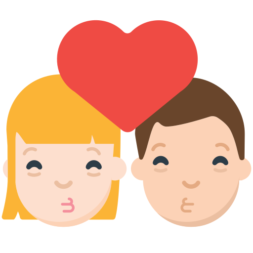 Kiss as drawn by Mozilla in Firefox OS 2.5