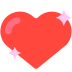 Sparkling Heart as drawn by Mozilla in Firefox OS 2.5