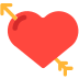 Heart with Arrow as drawn by Mozilla in Firefox OS 2.5