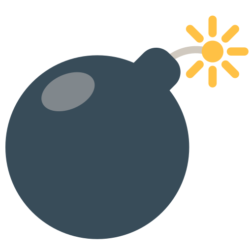 bomb as rendered by Mozilla