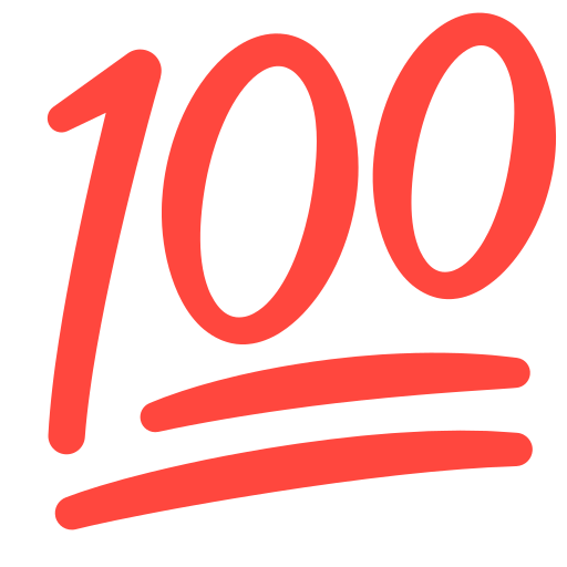 100 درجة as rendered by Mozilla