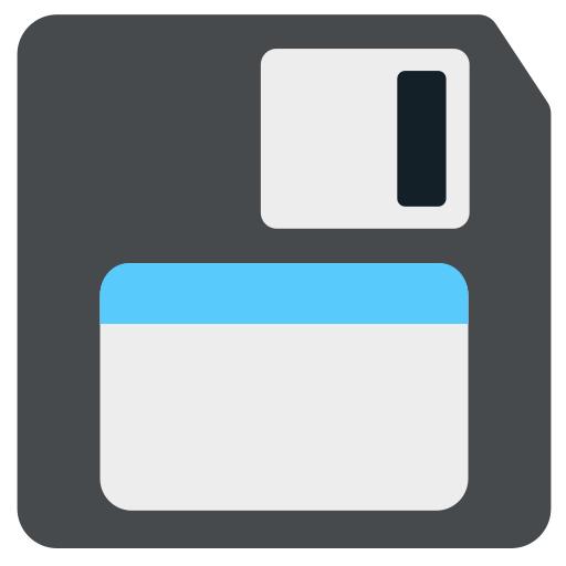 Floppy Disk as drawn by Mozilla in Firefox OS 2.5