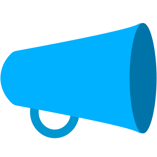 Megaphone as drawn by Mozilla in Firefox OS 2.5