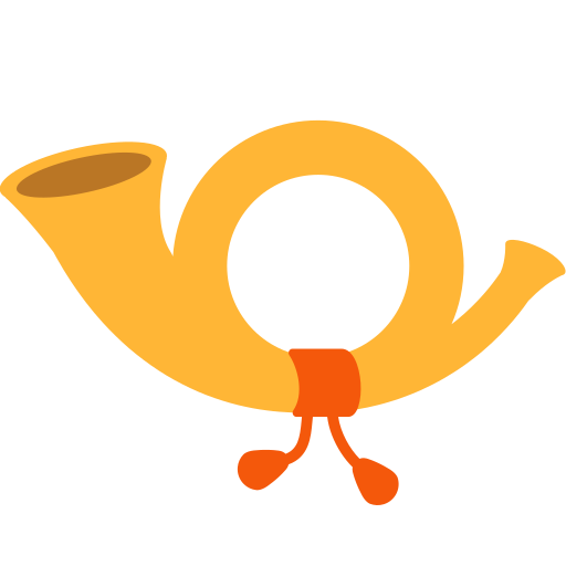 Postal Horn as drawn by Mozilla in Firefox OS 2.5