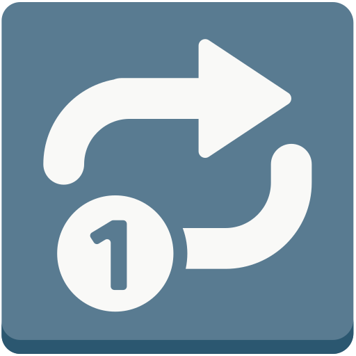 Pulsante Di Ripetizione Della Riproduzione Di Una Traccia as drawn by Mozilla in Firefox OS 2.5