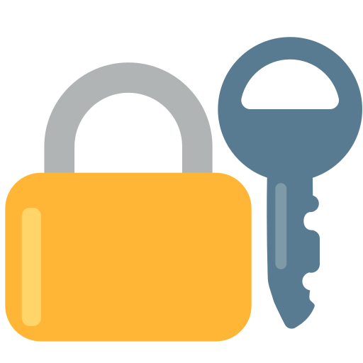 Locked with Key as drawn by Mozilla in Firefox OS 2.5