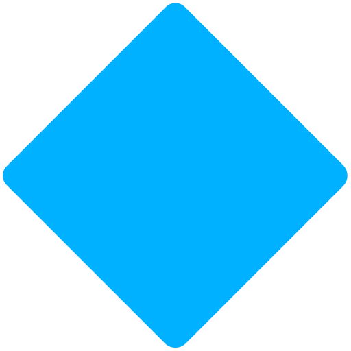 large blue diamond as rendered by Mozilla