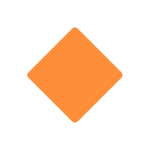 small orange diamond as rendered by Mozilla