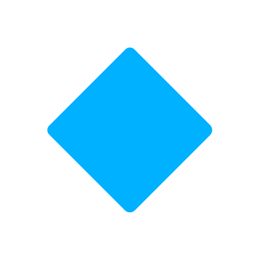 Small Blue Diamond as drawn by Mozilla in Firefox OS 2.5