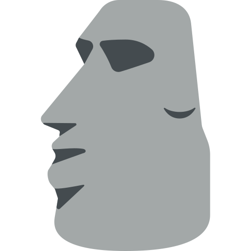 Moai as drawn by Mozilla in Firefox OS 2.5