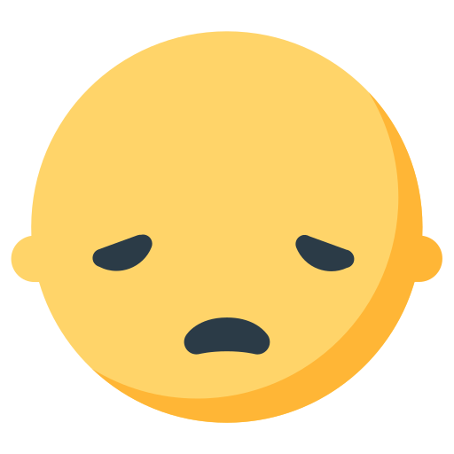 Disappointed Face as drawn by Mozilla in Firefox OS 2.5