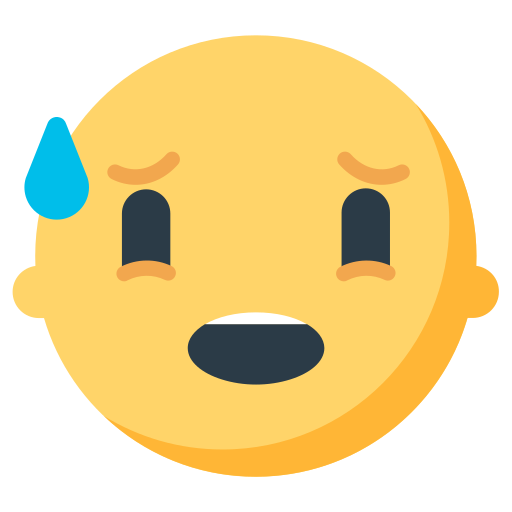 Anxious Face with Sweat, the design in this release