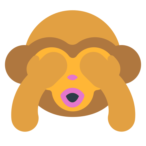 See-No-Evil Monkey as drawn by Mozilla in Firefox OS 2.5