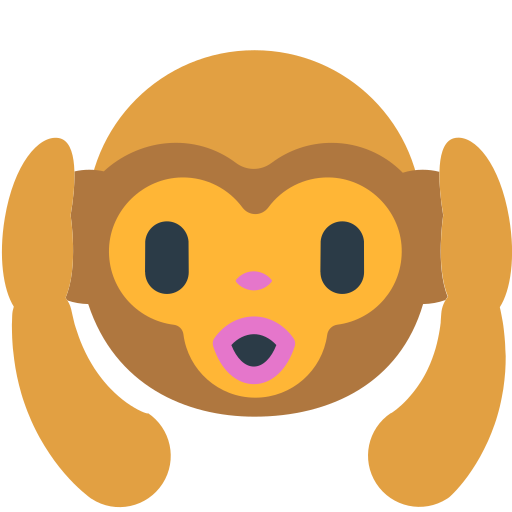 قرد يحجب أذنيه as drawn by Mozilla in Firefox OS 2.5