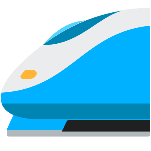 high-speed train as rendered by Mozilla