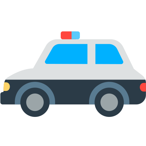 police car as rendered by Mozilla