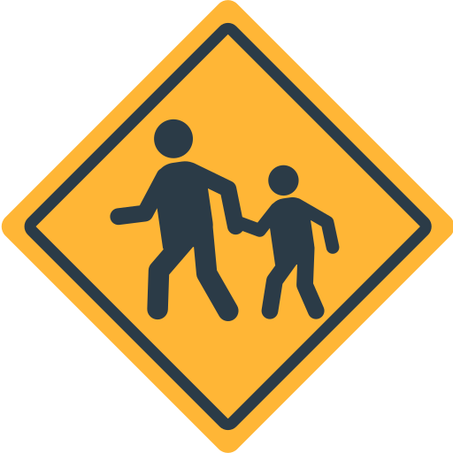 children crossing as rendered by Mozilla