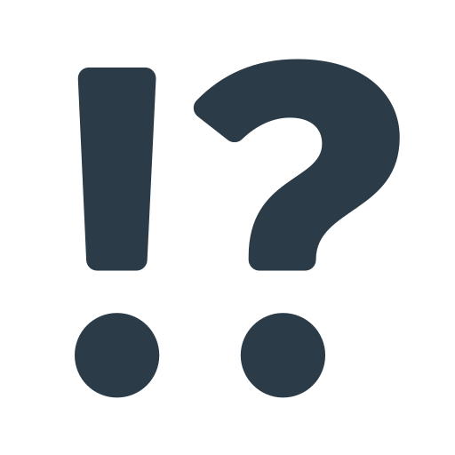 Exclamation Question Mark as drawn by Mozilla in Firefox OS 2.5