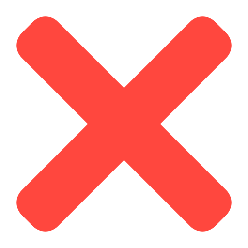 Cross Mark as drawn by Mozilla in Firefox OS 2.5