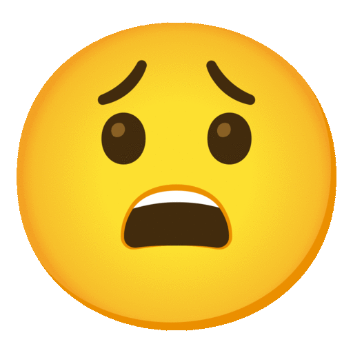 وجه متعب as drawn by Noto Animated Emoji in 14.0