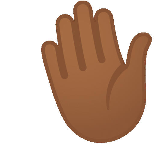Waving Hand: Medium-Dark Skin Tone, the previous design