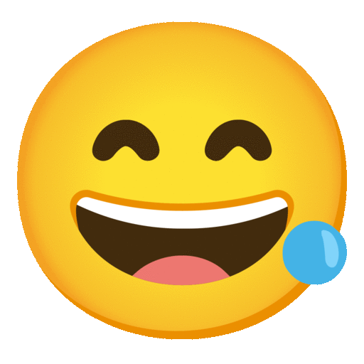 Grinning Face with Sweat, the previous design