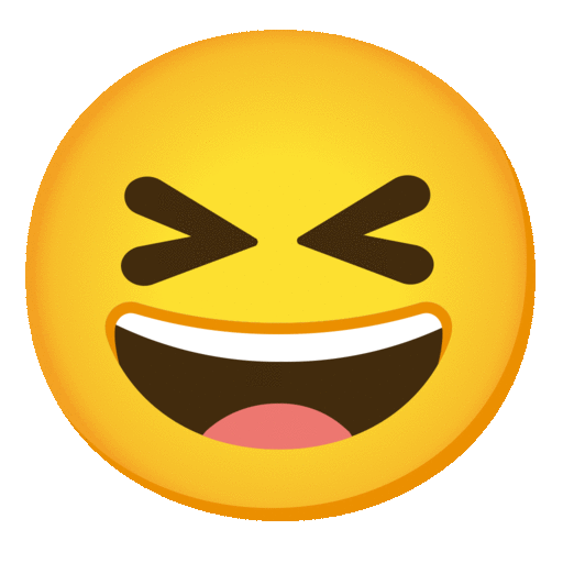 Grinning Squinting Face, the previous design