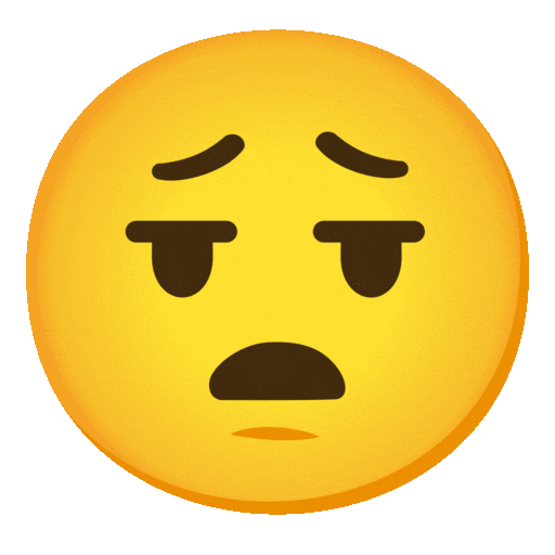 날숨 쉬는 얼굴 as drawn by Noto Animated Emoji in 15.0