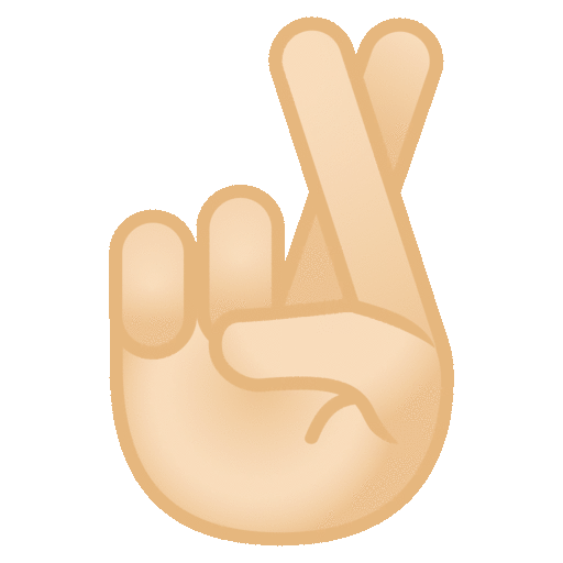 Crossed Fingers: Light Skin Tone, the previous design
