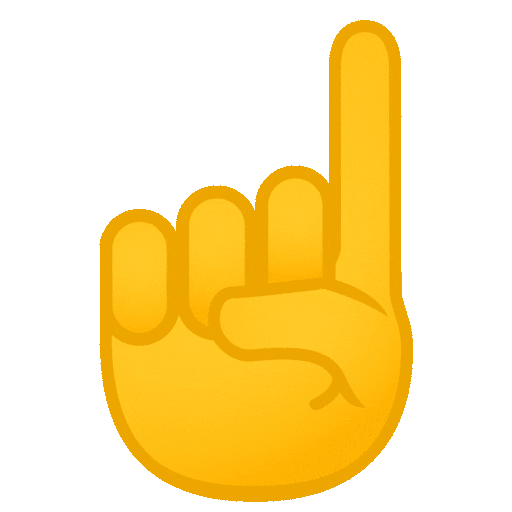 Index Pointing up, the previous design
