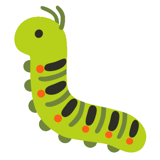 Bug as drawn by Noto Animated Emoji in 16.0