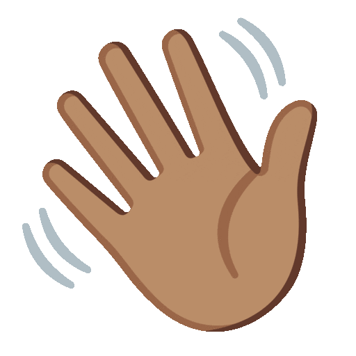 Waving Hand: Medium Skin Tone, the design in this release