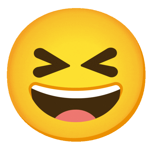 Grinning Squinting Face, the design in this release