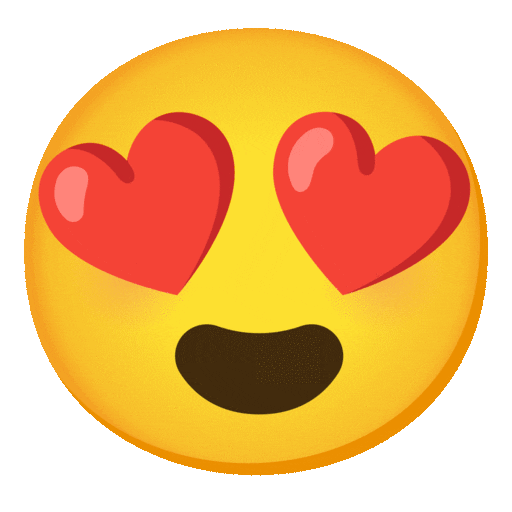 Smiling Face with Heart-Eyes, the design in this release