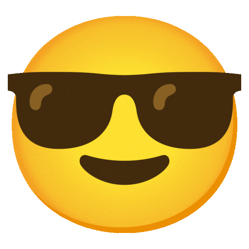 Smiling Face with Sunglasses, the design in this release