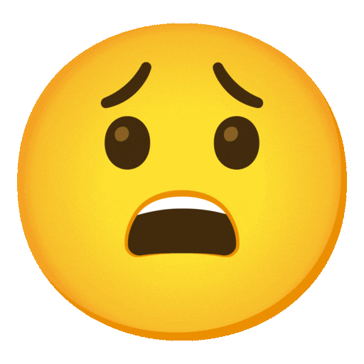 وجه متعب as drawn by Noto Animated Emoji in 16.0