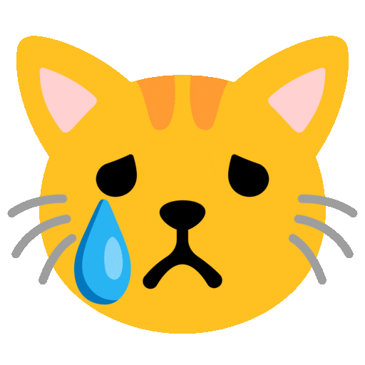 Gatto Che Piange as drawn by Noto Animated Emoji in 16.0