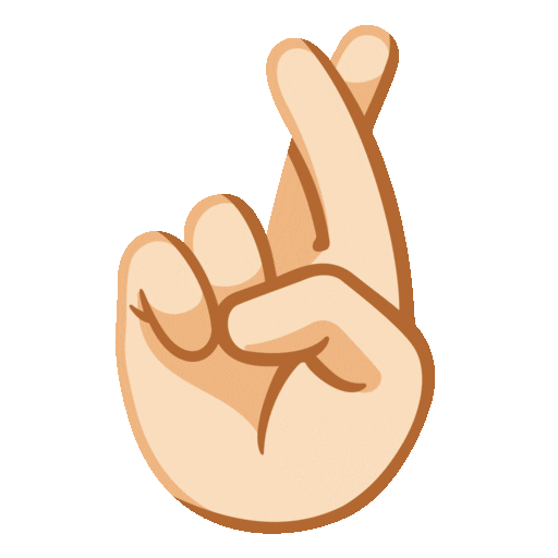 Crossed Fingers: Light Skin Tone, the design in this release