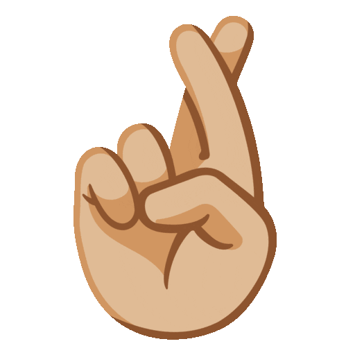 Crossed Fingers: Medium-Light Skin Tone, the design in this release
