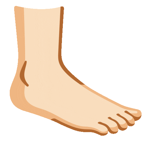 Foot: Light Skin Tone, the previous design