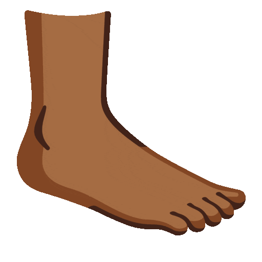 Foot: Medium-Dark Skin Tone, the previous design