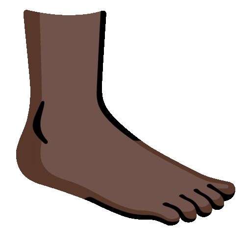 Foot: Dark Skin Tone, the previous design